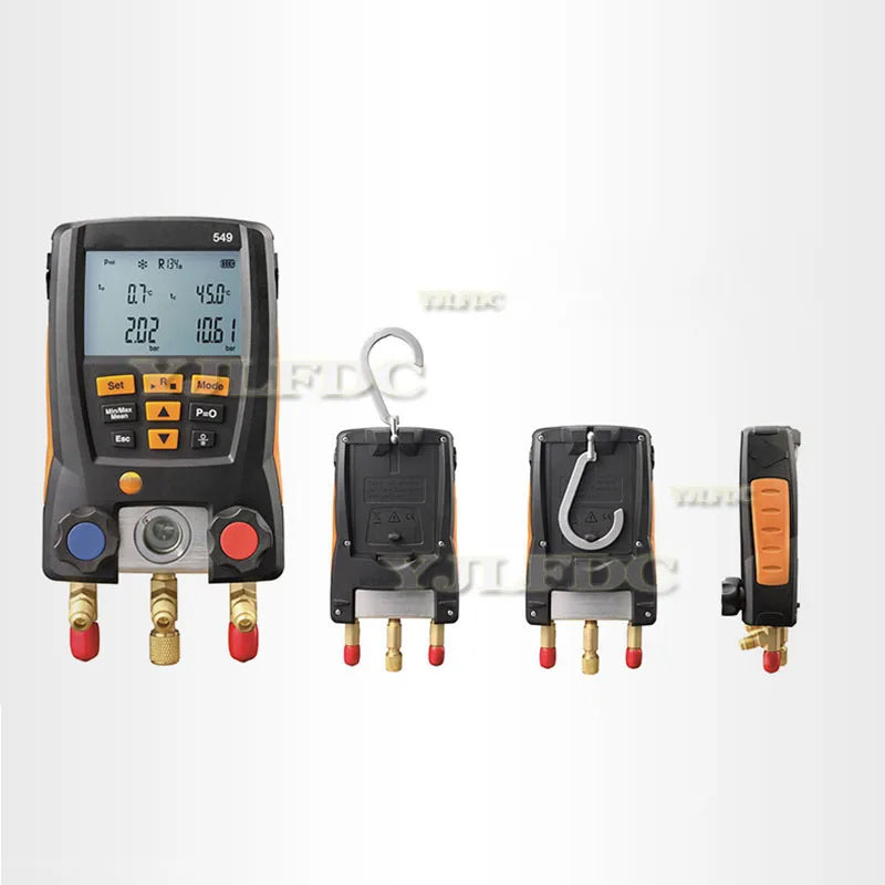 Model 549 Gauge Refrigeration Digital Manifold Gauge 2 Valves System For HVAC Digital Refrigerant Meter Set Tool 0560 0550