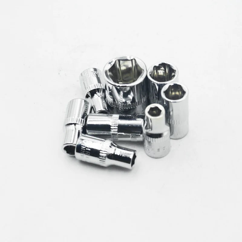 1/4 Inch 6PT Height 25mm 6 Point Bit Socket  4mm 4.5mm 5mm 5.5mm 6mm 7mm 8mm 9mm 10mm 11mm 12mm 13mm 14mm