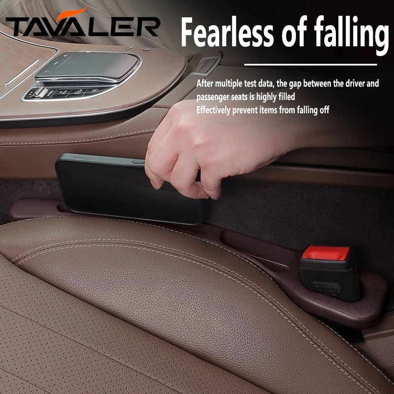 2PCS Car Seat Gap Filler Between Seats Crevice Interior Decoration Accessories For BMW AUDI VW Mercedes Benz Toyota Ford KIA ETC