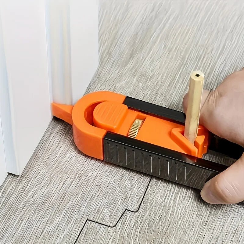 Precision Woodworking Tool Set with Locking Mechanism - Adjustable Irregular Curve and Contour Marking Ruler