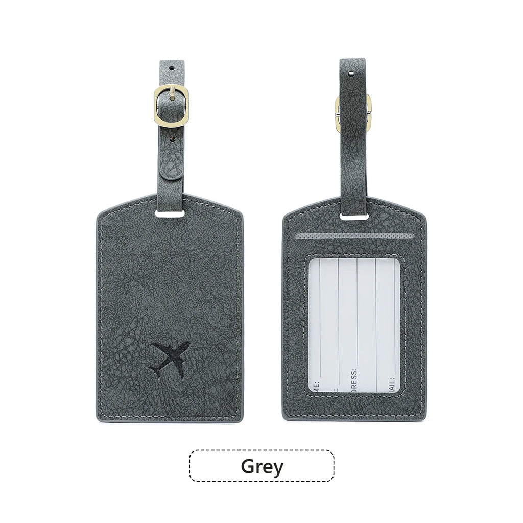 Fashionable New PU Luggage Tag, Boarding Pass for Overseas Travel, Luggage Tag, Anti-Loss Name Card, Luggage Tag