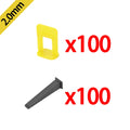 50-900Pcs Ceramic Tile Leveling System Clips Spacers Straps Wadge for Wall Floor Tile Laying Fixing Construction Tools Building