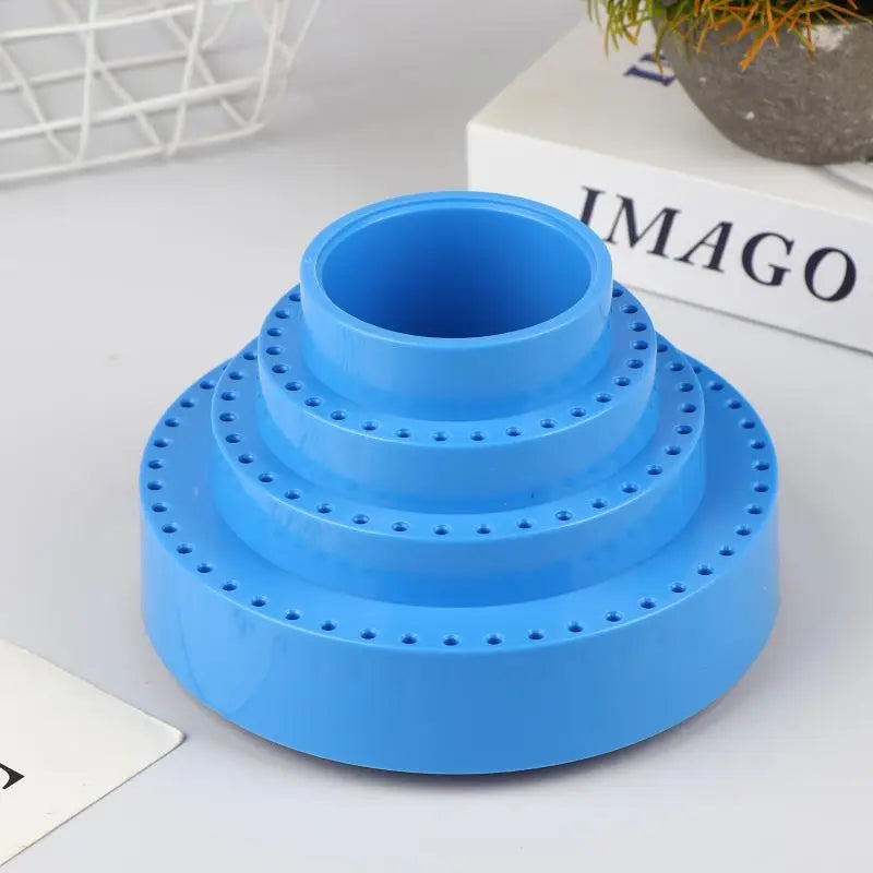 Rotary Round Shape Drill Bit Storage Case Tool Bit Holder 360°Rotating Box Grinding Tool Tip Stand Screwdriver Bit Holder▪