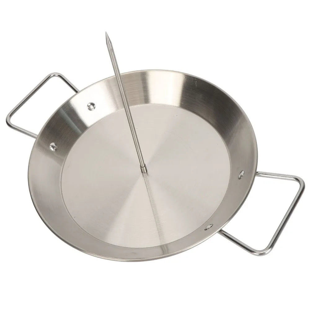 Stainless Steel Vertical Skewer Set Silver Polished Finish Shawarma Spit Stand Detachable Spikes Dual Handles Al Pastor Skewer
