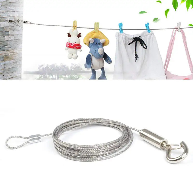 Travel Laundry Rope Portable Clothesline Cord For Indoor Outdoor Camping Travel Courtyard Multipurpose Adjustable Lanyards