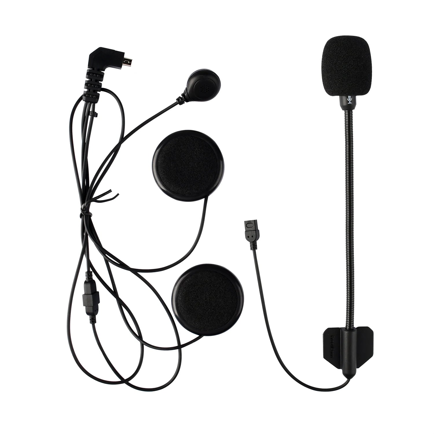 Freedconn Motorcycle Intercom Accessories 5 pin Hard Soft 2 in1 Mic Earphone for TCOM-SC/VB FDC-01VB COLO T-MAX T-REX FX KY PRO