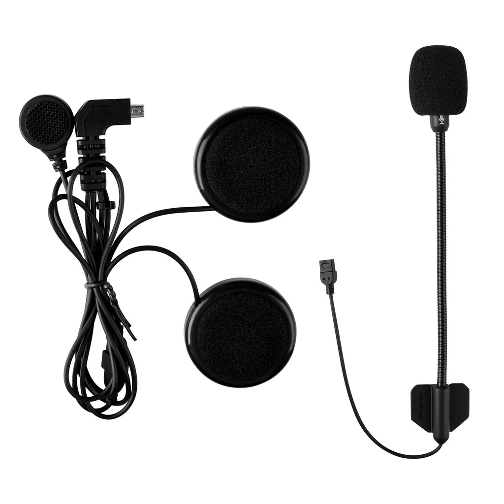 Freedconn Motorcycle Intercom Soft Hard Earphone Mic Accessories for T Com SC FDC-01 VB COLO T Max T Rex Full Open Face Helmet