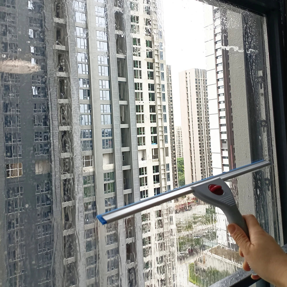 15/25/35/45cm Blue Water Wiper Rubber Squeegee Window Cleaner for Bathroom Supermarket Car House Shower Glass Screens Clean B51