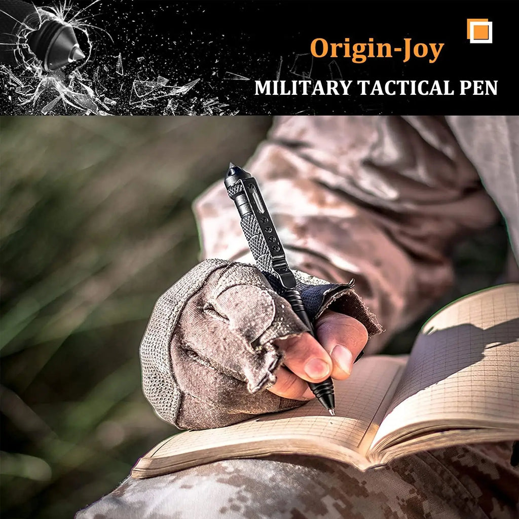 Tactical Pen Aluminum Alloy Outdoor Camping Security Survival Tools Emergency Glass Breaker Pen Camping Self-defense Supplies