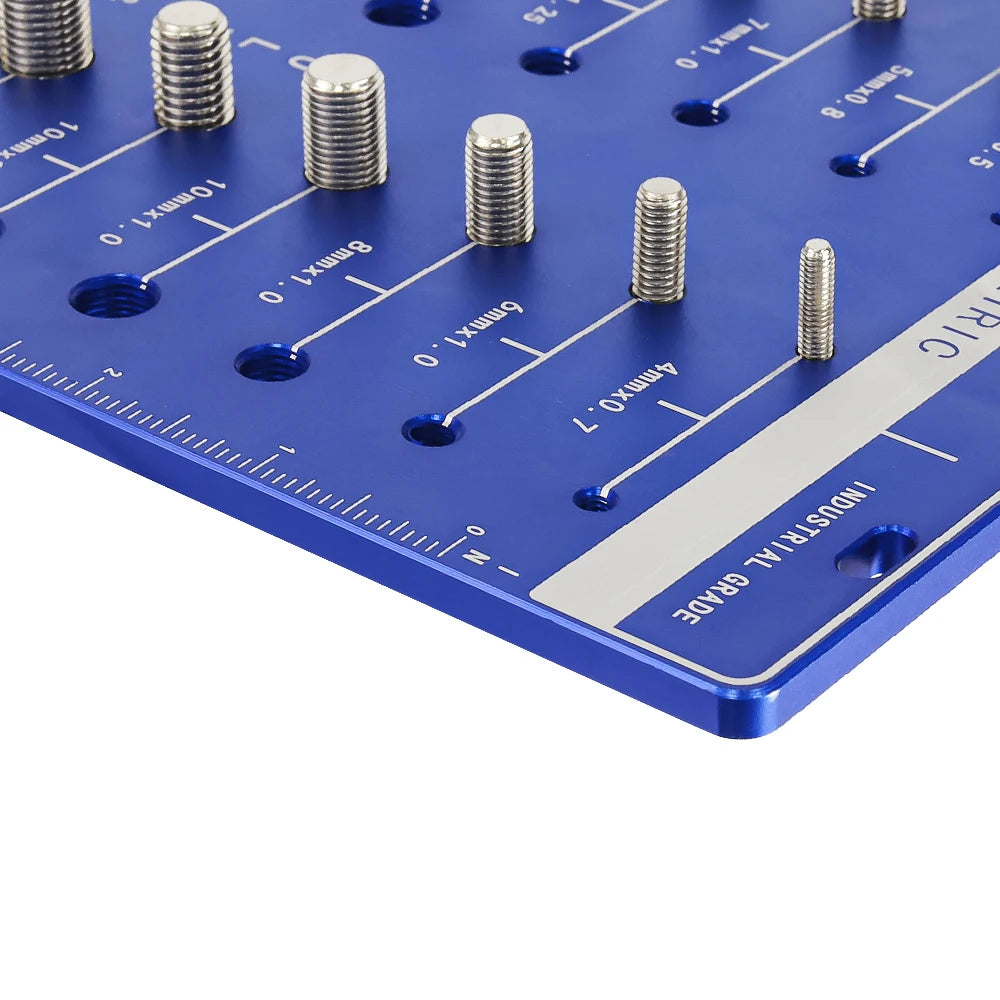 Nut and Bolt Thread Checker Set 22 Thread Identifier Gauge Inch Metric Size Precise Screw Size and Thread Gauge Measuring Tool