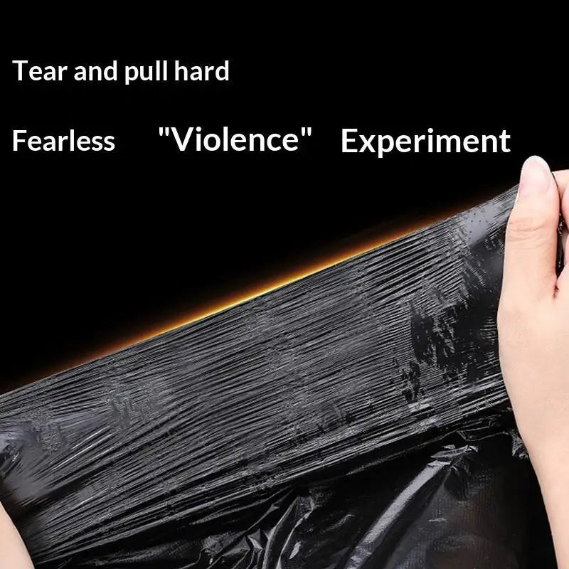 Disposable Garbage Pouches Thickened Black Plastic Vest Bags With Handles Kitchen Home Office Cleaning Use 100Pcs