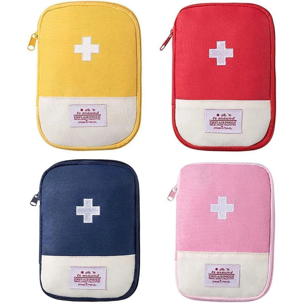 Travel First Aid Kit Medicine Bag Storage Aid Pouch Multi-Function Emergency Medicine Storage Health and Household Outdoor First