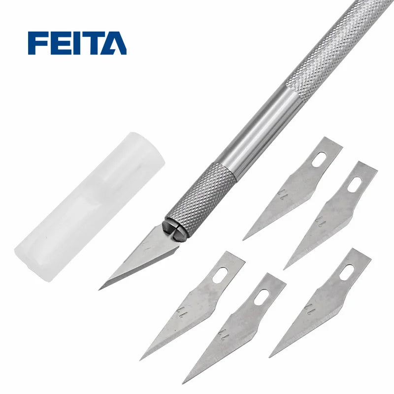FEITA Professional Woodworking Wood Carving Chisel Knife Sculpting Knife Kit for Beginners & Professions DIY Crafts Gouges