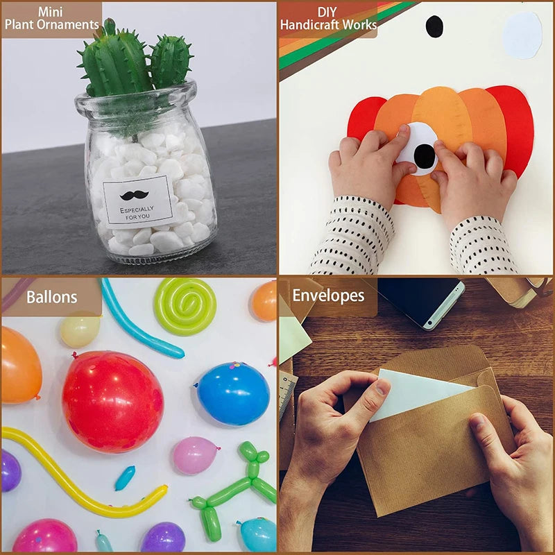 50/100Dots Double Sided Adhesive Poster Clear Glue Point Tape Round Tape Strongly Fixe Seamless Glue Household Paste Decoration