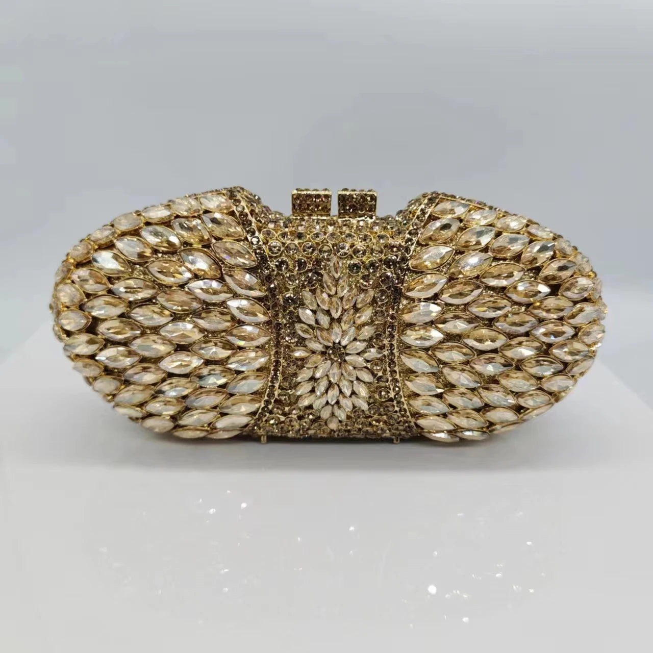 High Quality Diamond Horse Eye Bag Crystal Clutch Purse Dinner Luxury Women's Handbag