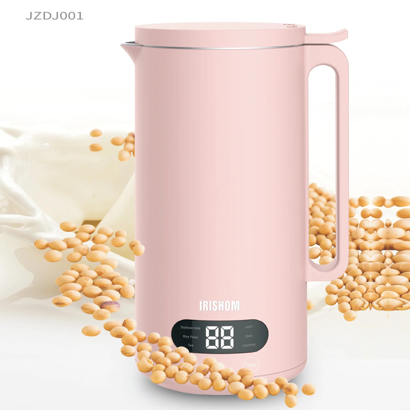 Mini Soy Milk Maker Automatic 110V/220V Multi-Functional Portable Blender No-Filtering Required for Quick And Easy Milk Preparat