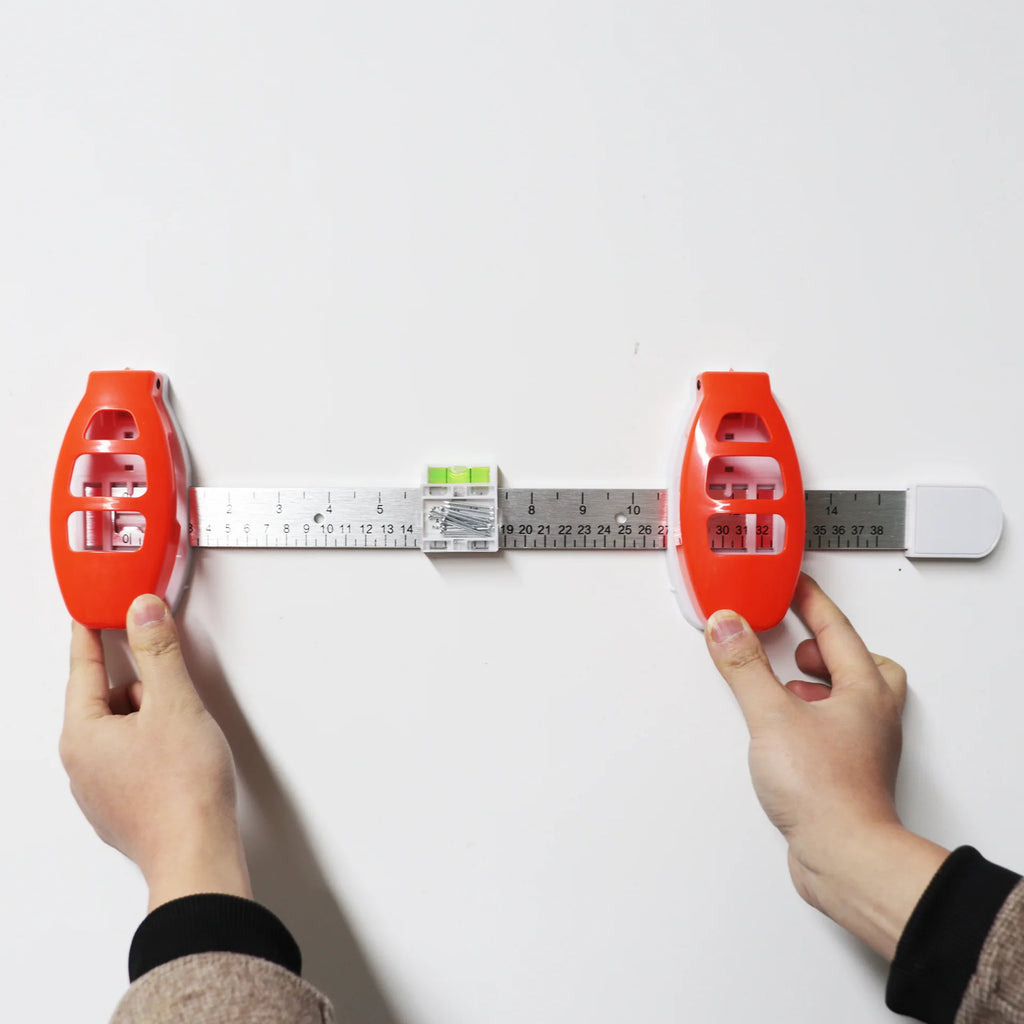 3-in-1 Picture Hanging Level Ruler, HANGING HERO Nail Locator & Angle Gauge, Precise Frame Hanging Tool