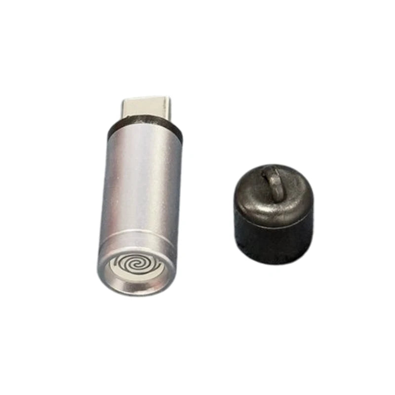Type C Mini Lighter Blow-to-Ignite Auto Shut-Off For Air Travel Outdoor No Battery No Flame Portable Safety Lighter Adapter