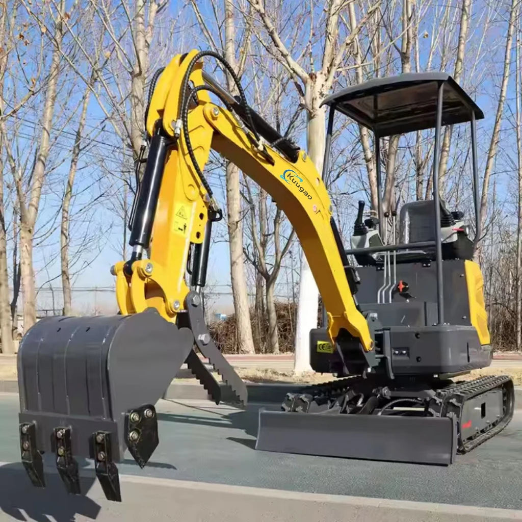 Mini Excavator 1.5 Ton 1.8 Customized Free Shipping Multi-function Mini Bagger Digger Small Crawler Farm Excavators Garden