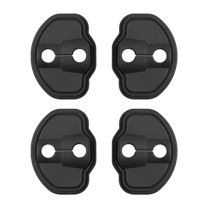 YZ 4Pcs Car Silicone Door Lock Cover Protective Stickers Car Door Lock Damper For Tesla Model 3 Y YL Highland Juniper Accessorie