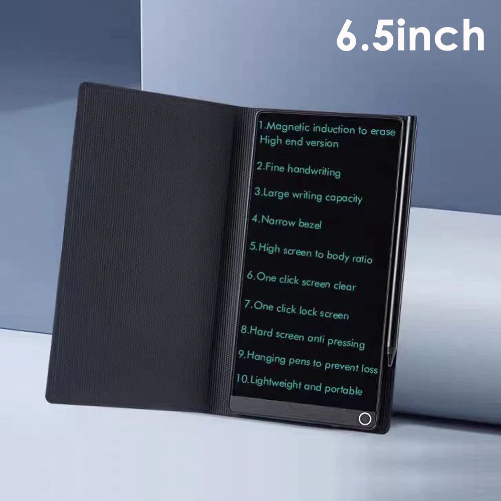 Full Screen LCD Writing Pad LCD Writing Tablet Portable Erasable 6.5 Inch Full Screen Digital Notepad for Taking Notes Drawing