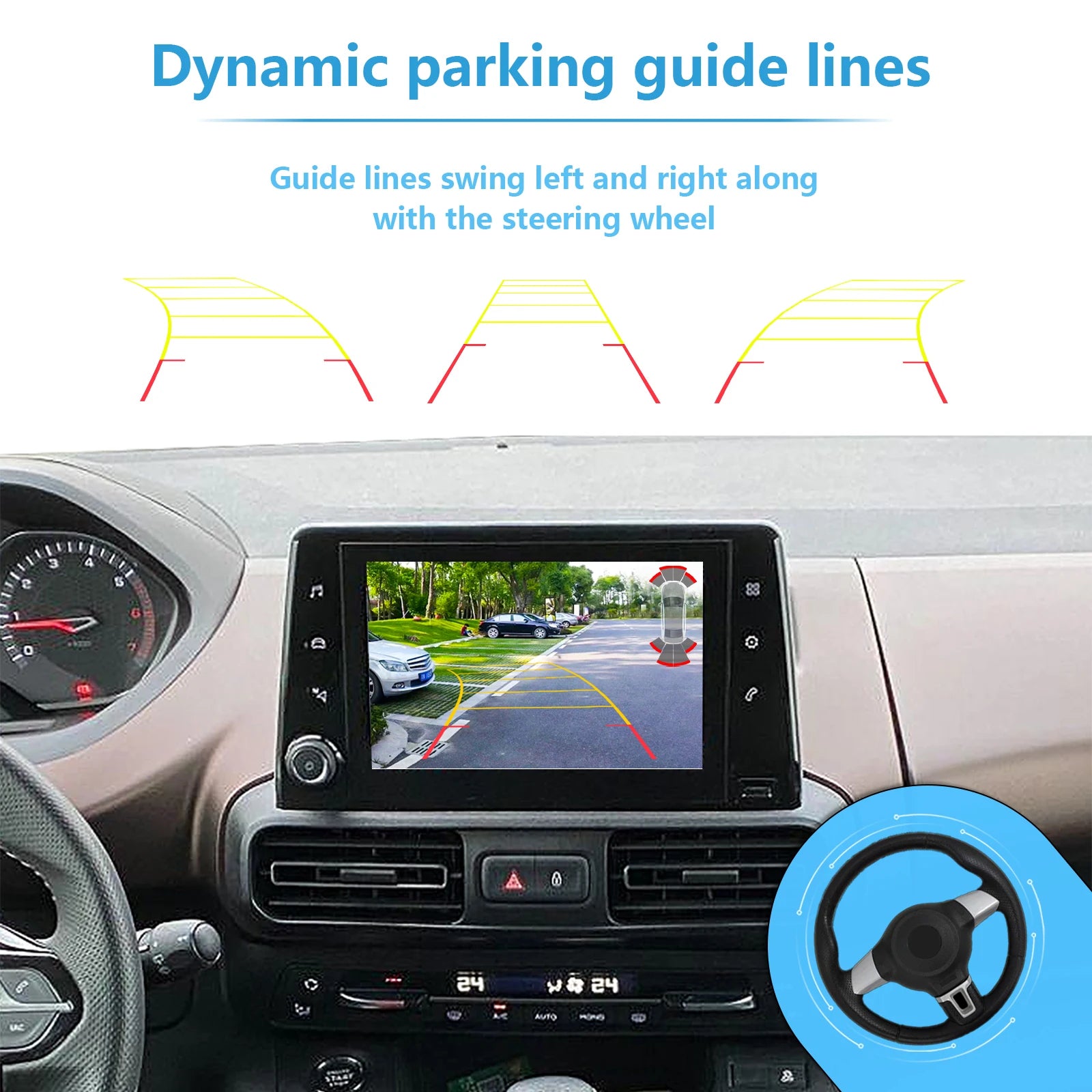 AHD Backup Camera Interface for 2018-2023 Toyota Proace, Peugeot Partner, Rifter, Citroen Berlingo, Fiat Doblo, Opel Corsa
