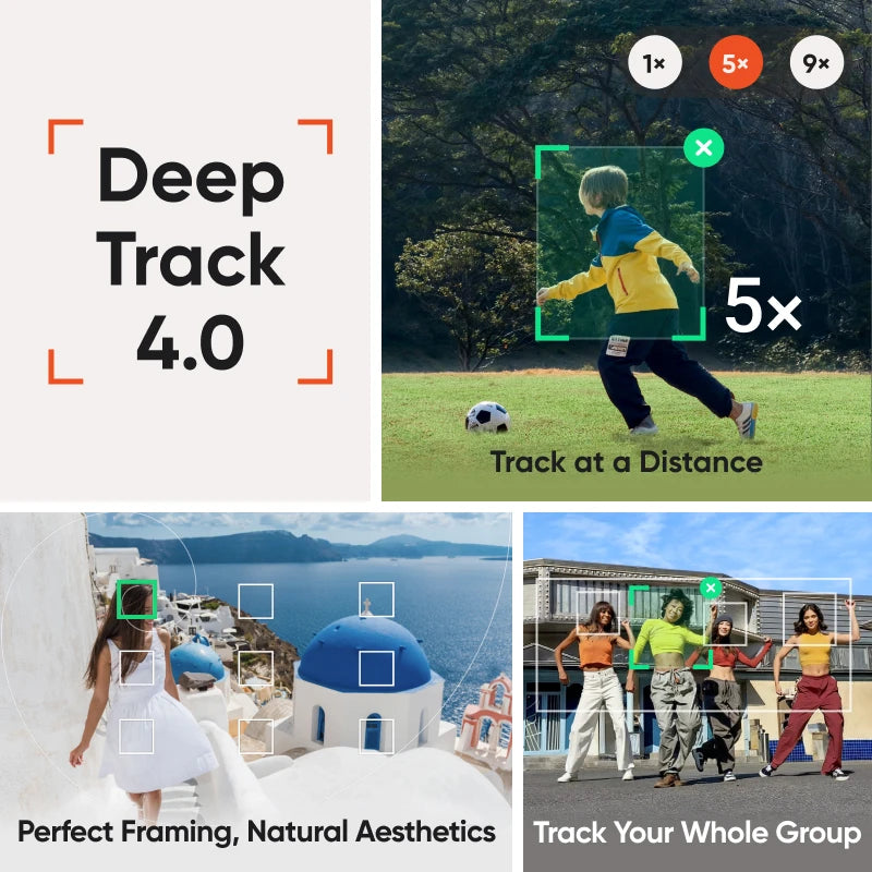 Insta360 Flow 2 Pro - Foldable AI Phone Gimbal, Tracked in 200+ Apps with Apple DockKit, Original，Multi-Person Tracking