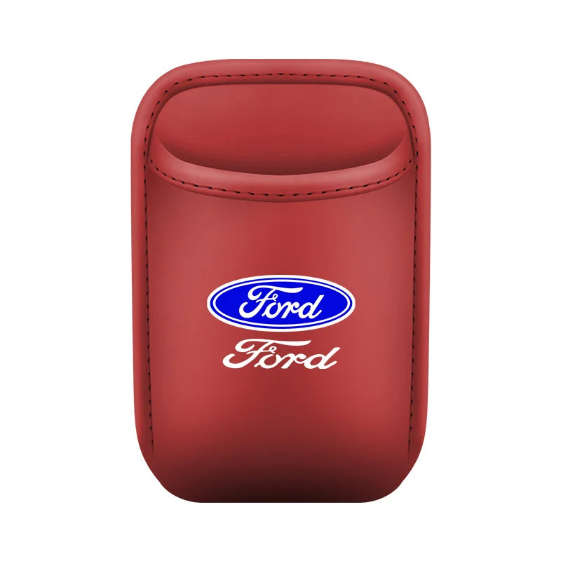 For Ford Mondeo Focus Explorer Escape Kuga Everest Bronco F-150 Ranger Transit Car Door Leather Cup Storage Box