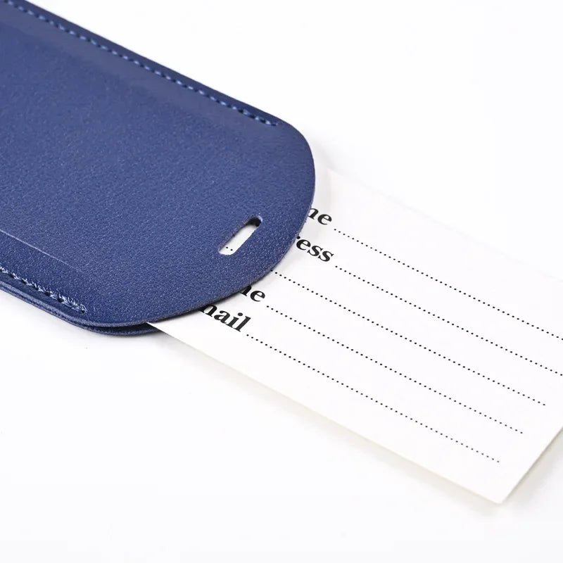 1pc Thicken PU Hot Stamping Aircraft Boarding Pass Luggage Tag  Suitcase Name Label Travel Tags Luggage Tags Travel Accessories