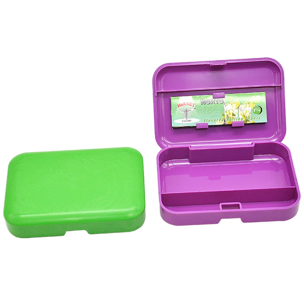 SMO Protable Plastic Tobacco Papers Storage Boxs 110mm*75mm Cigarette Case Grass for Smoking Accessories