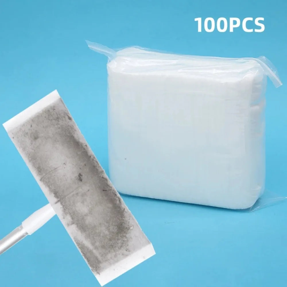 Disposable Dry Sweeping Cloth Pads Compatible with Swiffer Sweeper Household Floor Car Dust Removal Paper Electrostatic Mop Pads