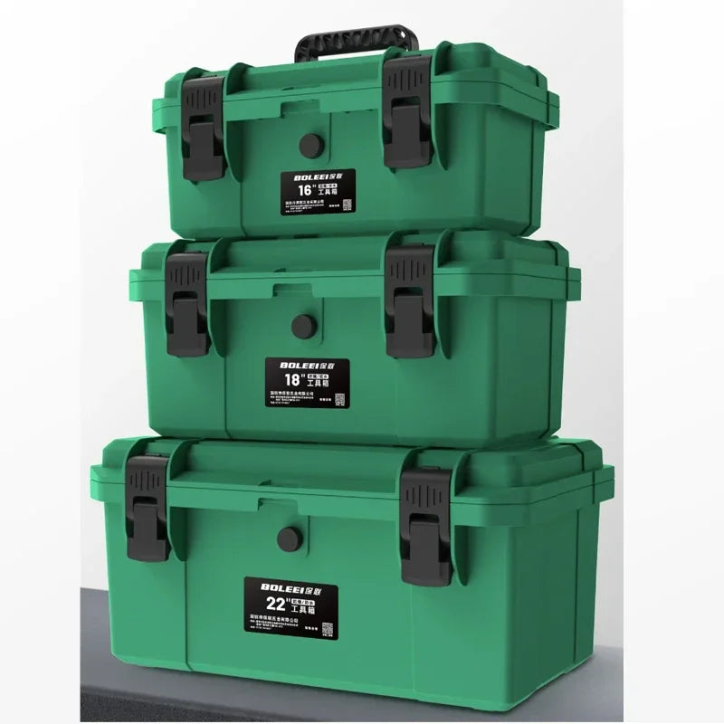 Portable Plastic Tool Box Waterproof Professional Multifunctional Electrician Storage Protective Shockproof Suitcase Tool Box