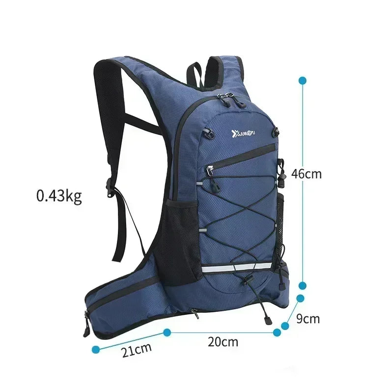 Hiking Rucksack Waterproof Polyester Wear-resistant Women Men Trekking Backpack Layered Sport Storage Bag for Exercise Fitness