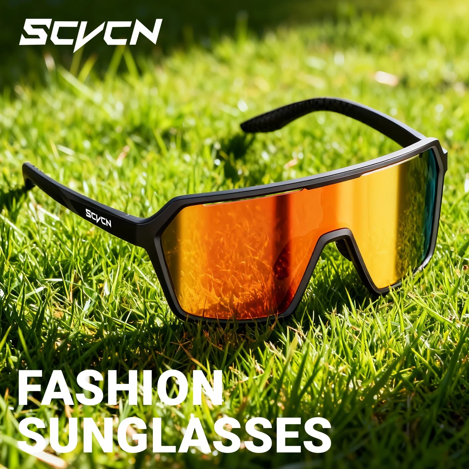 SCVCN Hiking Cycling Glasses Outdoor Running Sunglasses Stylish Hiking Driving Glasses MTB Racing and Casual Sports Sunglasses