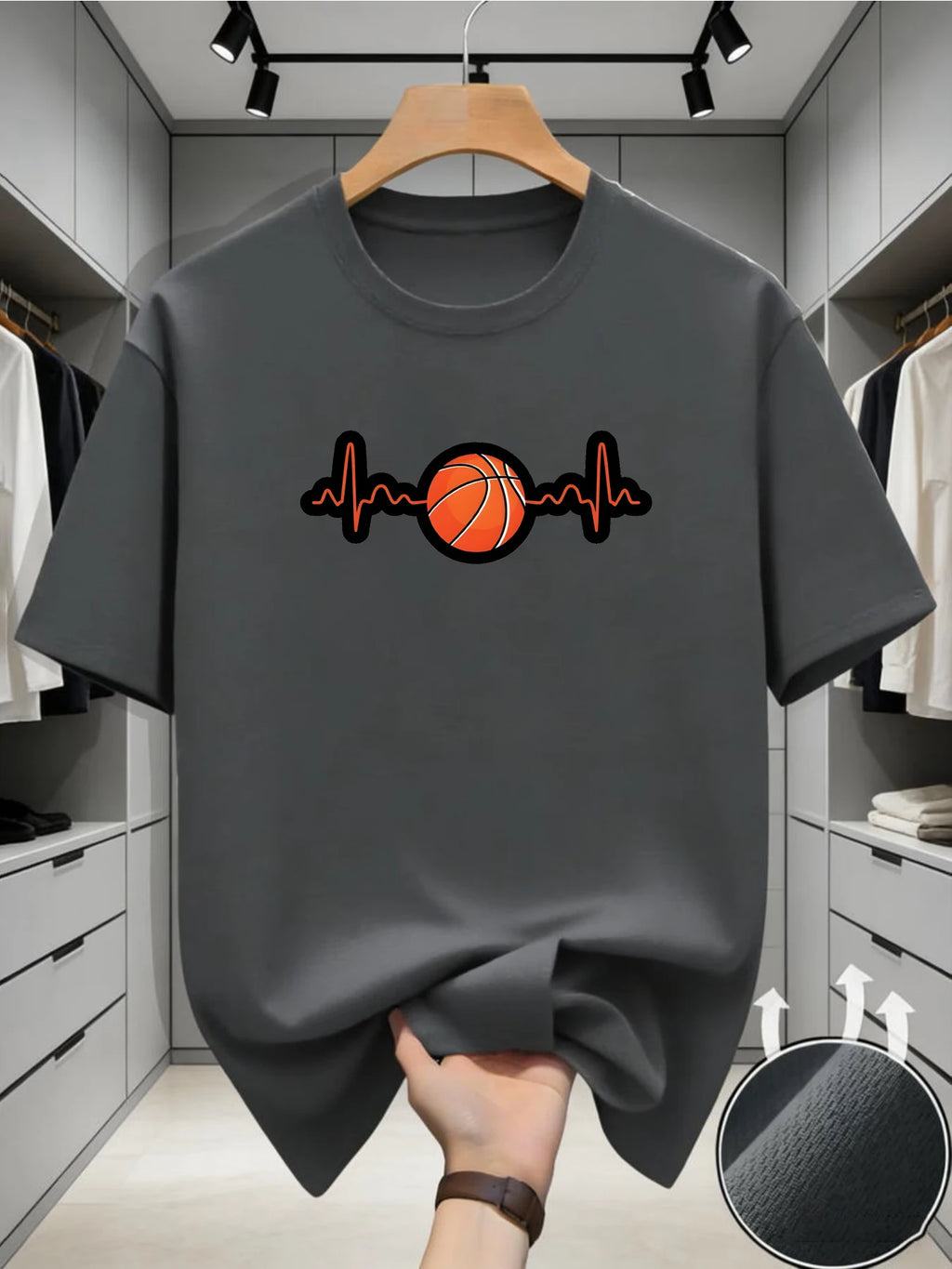 Spring/Summer Thin Top print Quick Dry Short Sleeve Breathable Fitness Sports T-shirt round neck short sleeved T-shirt top ﻿