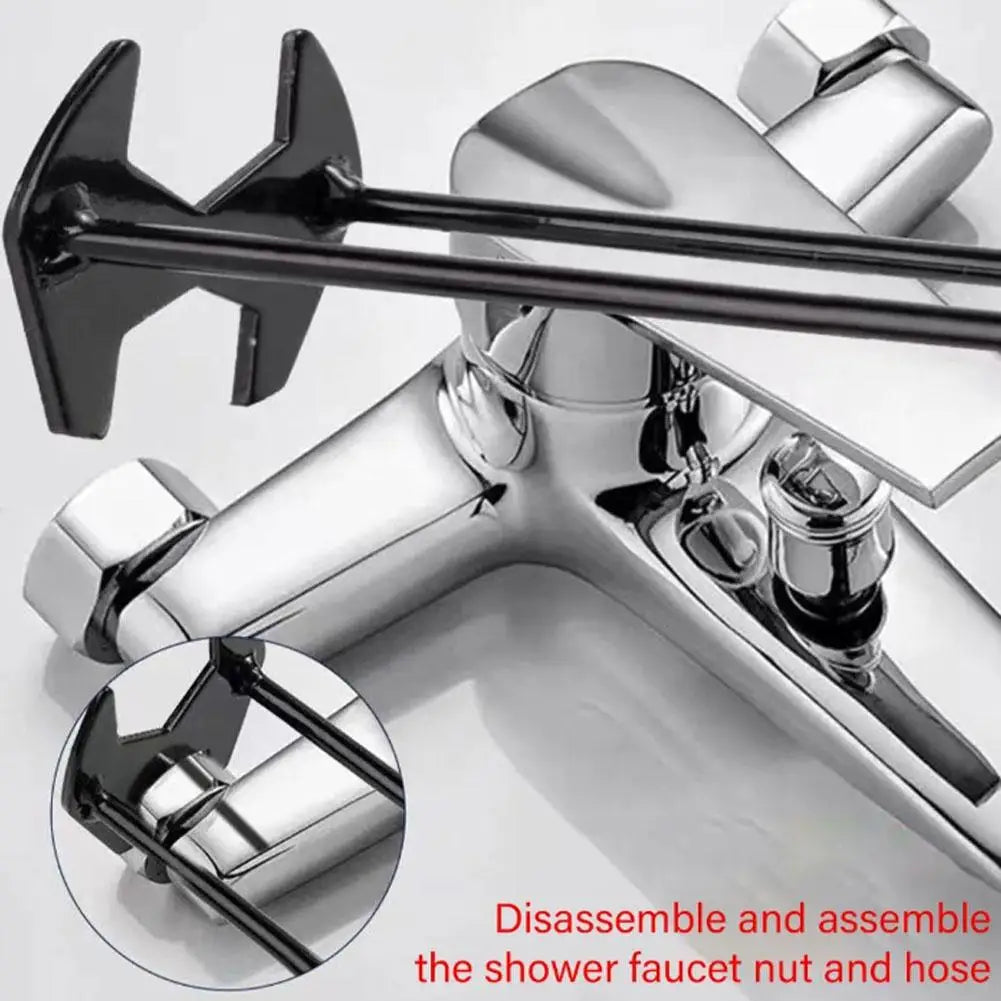 5-in-1 Sink Wrench Multifunctional Carbon Steel Faucet Hose Plumbing Pipe Wrench Bathroom Kitchen Sink Repair Set Hardware Tools
