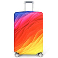 Luggage Cover Travel Suitcase Protective Cover Paint Letter Pattern Dust-Proof Stretch Fabric for 18-32 Inch Baggage Case