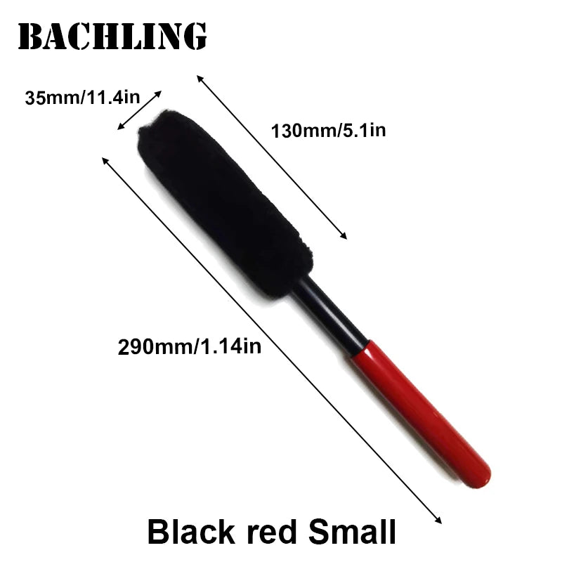 Auto Wheel Detailing Brush Bendable Wheel Woolies Three sizesCar Cleaning Tools for Rim Tire Cleaning Automobile Wheel Brushes