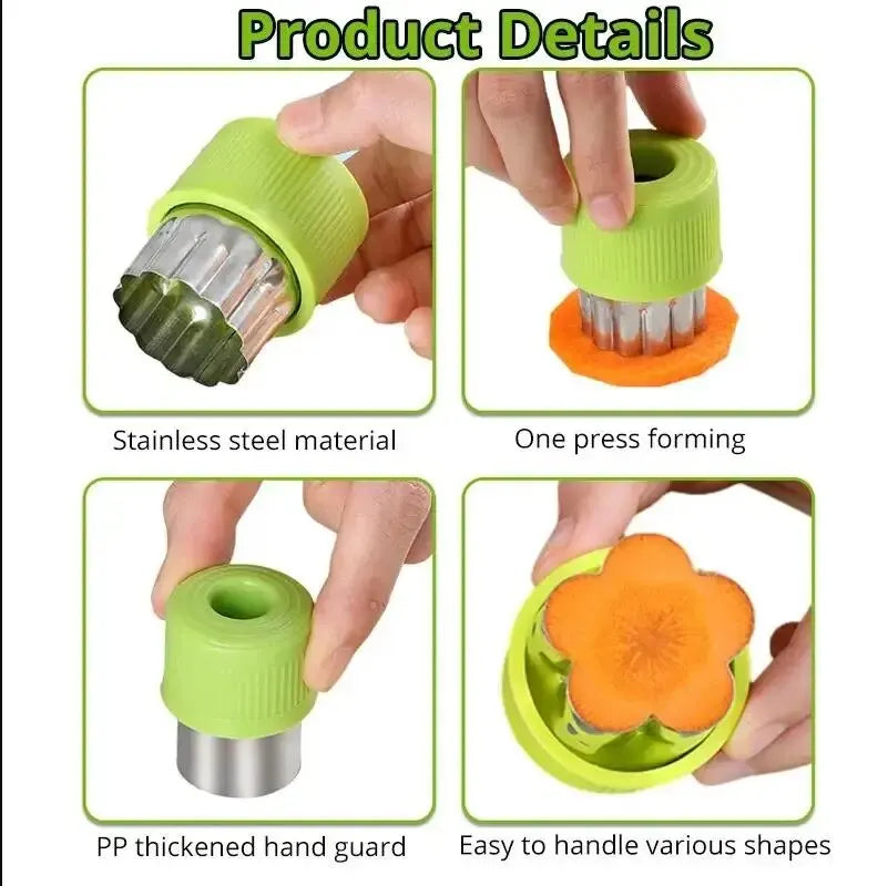 Vegetable Cutter Shapes Stainless Steel Durable DIY Fruit Cookie Stamps Cake Food Cutting Mold Kitchen Tool