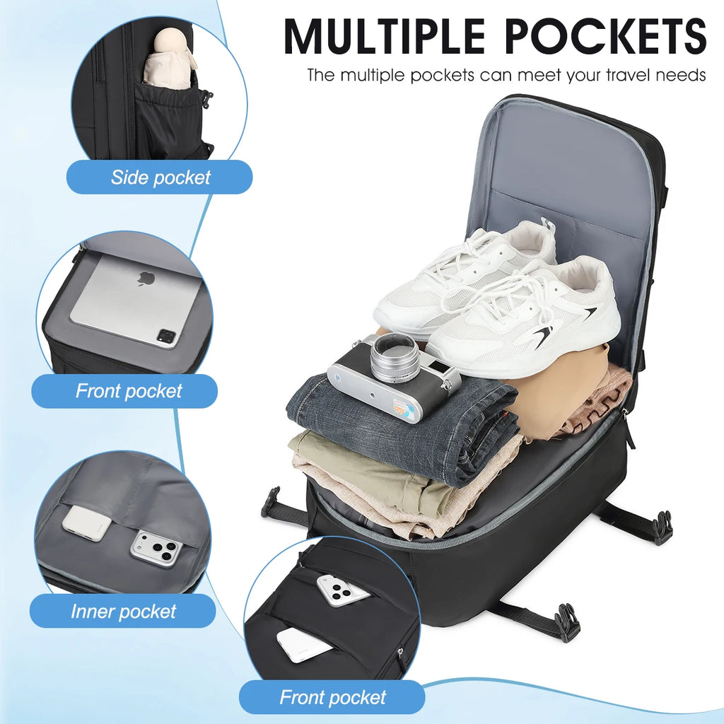 Vacuum Compression Travel Bag, Large Capacity Foldable Business Boarding Bag, Ultra Lightweight Carrying and Storage System