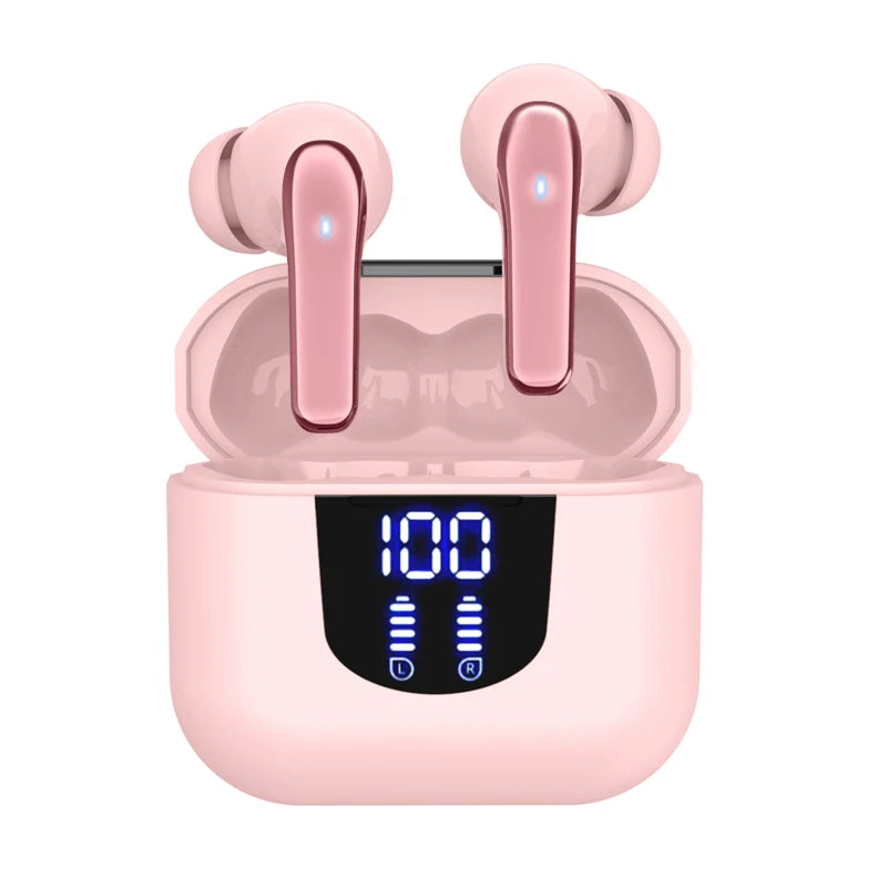 Wireless Bluetooth earphones, intelligent noise cancelling microphone, 48H battery life, heavy bass wireless earphones
