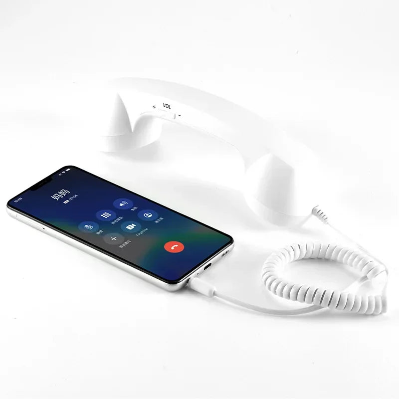 3.5mm Retro Phone Telephone Receivers Cellphone Handset For iPhone/iPad/Samsung PC Portable Classic Headphone