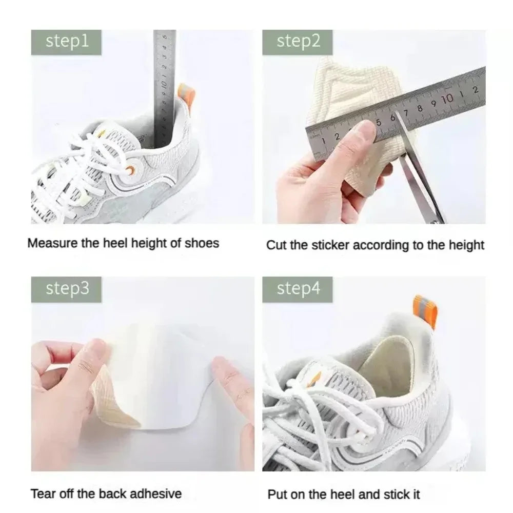 2/6/10pcs/set Insoles for Shoes Patch Heel Pads for Shoes Adjustable Size Foot Care Adhesive Back Sticker Shoes Insert Insole