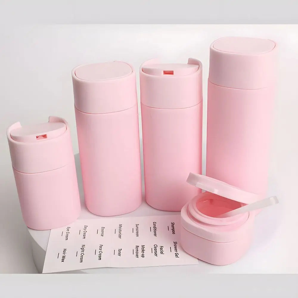Silicone Travel Bottle Set Squeezable Container Leak-proof Toiletries Bottle Set Convenient Odorless Shower Soap Dispenser
