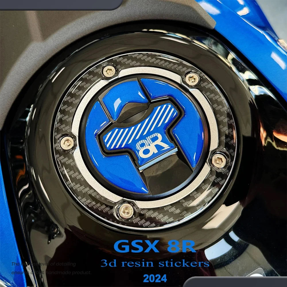 3D Epoxy Resin Sticker Protection Decal Tank Pad Stickers Kit for GSX 8R GSX-8R 2024-