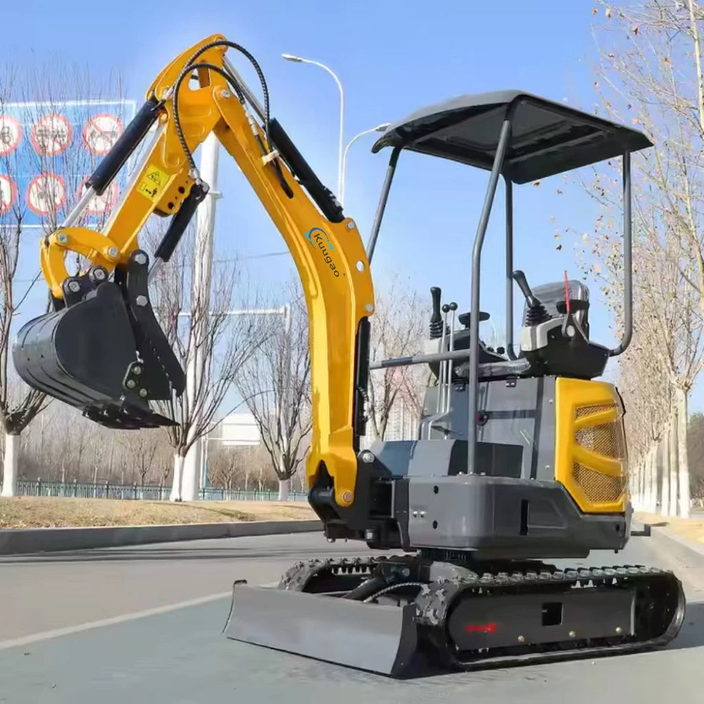Mini Excavator 1.5 Ton 1.8 Customized Free Shipping Multi-function Mini Bagger Digger Small Crawler Farm Excavators Garden