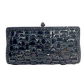 Stone clutch bag new flat bottom glass diamond clutch women's bag handmade diamond dinner bag