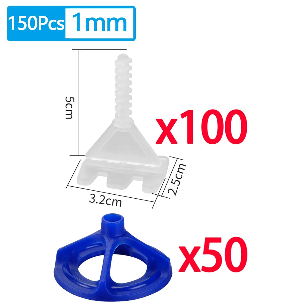 Professional Ceramic Tile Leveling System Clips Spacers Straps Spiral Wadge for Tile Laying Wall Floor Fixing Construction Tools