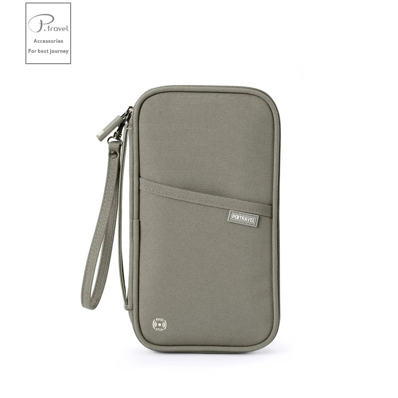 RFID Travel Passport Holder Waterproof Document Organizer Wallet Large Capacity Ticket Card Bag for Men Women Family Trip