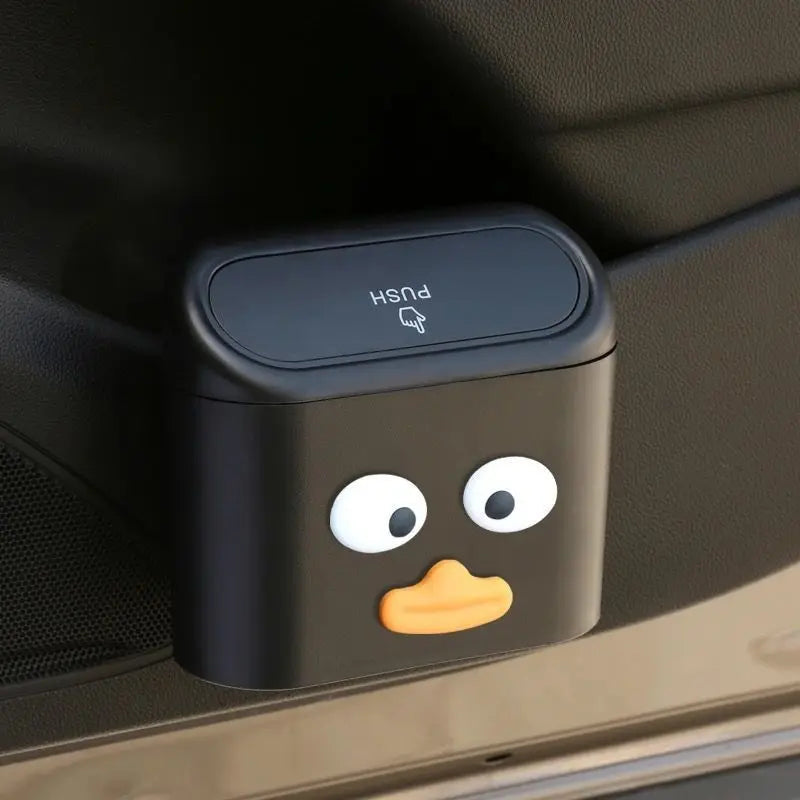 Car Door Trash Bin Bliing Girls Unbrella Storage Box Barrel Plastic Seat Back Garbage Dust Case Trash Can For Women Interior